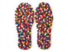 WoolFit FeelGood Footbeds insoles, colorful