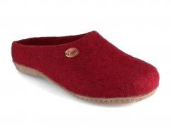 WoolFit handmade Felt Slippers | Classic, dark red