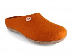 WoolFit handmade Felt Slippers | Classic, orange
