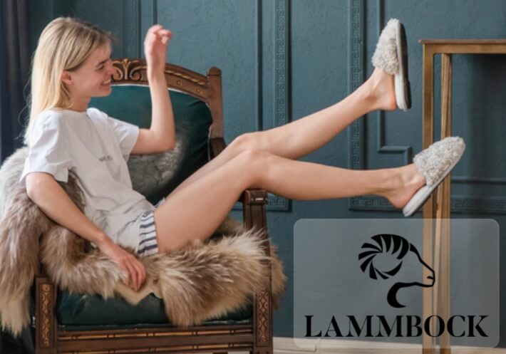 Lammbock Shearling Slippers