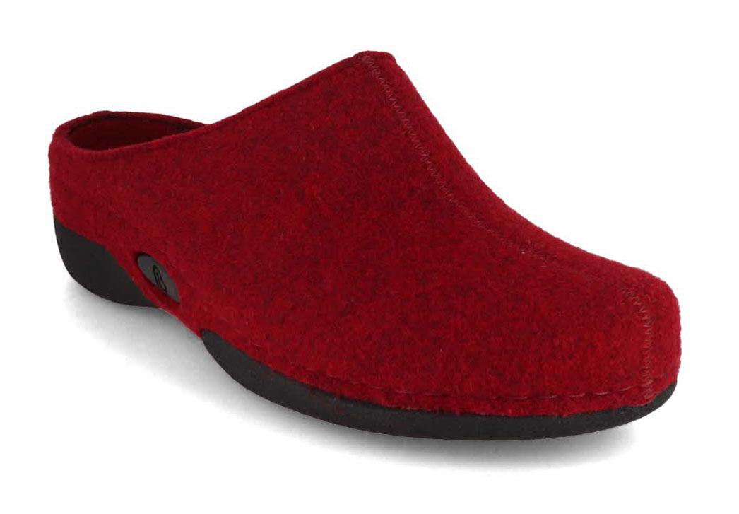 Berkemann BERKINA Clog Lauren RCYCL, Dark Red