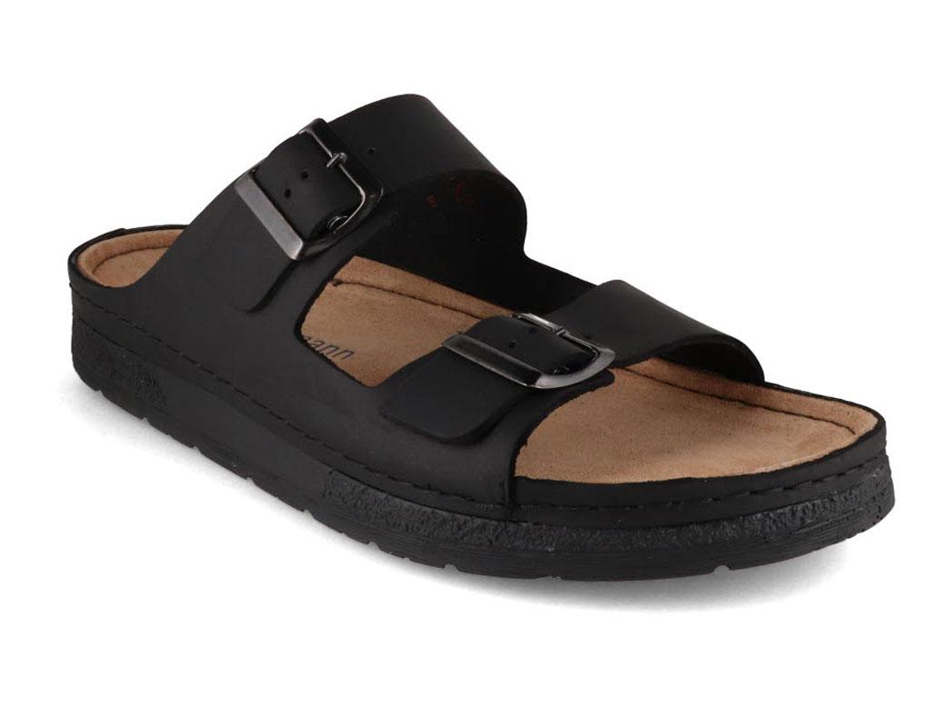 BERKEMANN Berkoflex | Leather Sandal Adam, Black | display picture 3