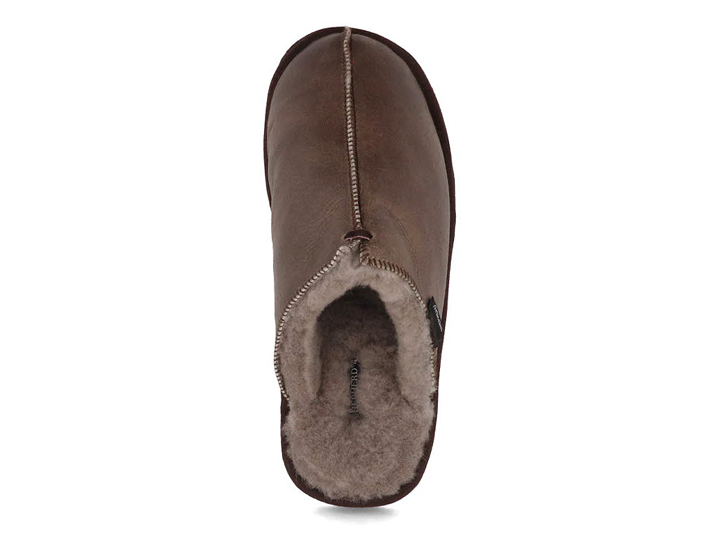 SHEPHERD Lambskin Slippers| Hugo, Stone Oiled Antique | display picture 2