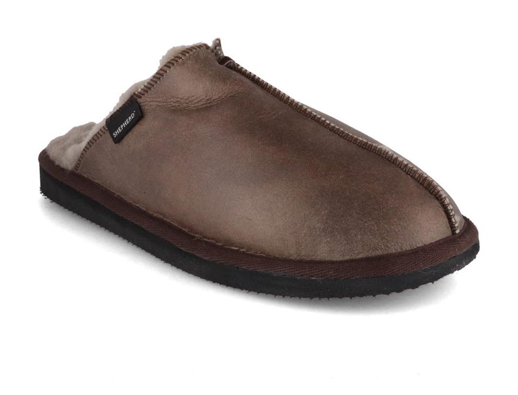 SHEPHERD Lambskin Slippers| Hugo, Stone Oiled Antique | display picture 2