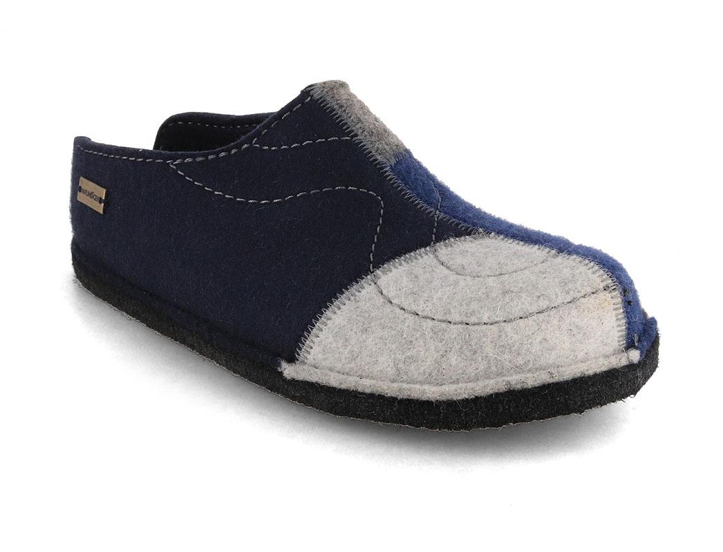 HAFLINGER Men Women Felt Slippers | Flair Puzzle, mediu