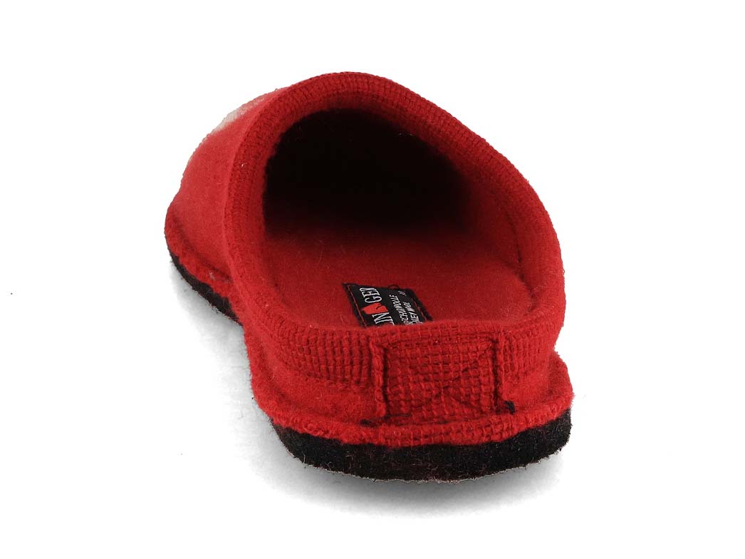 HAFLINGER Women Boiled Wool Slippers | Flair Fido, Red| display picture 3