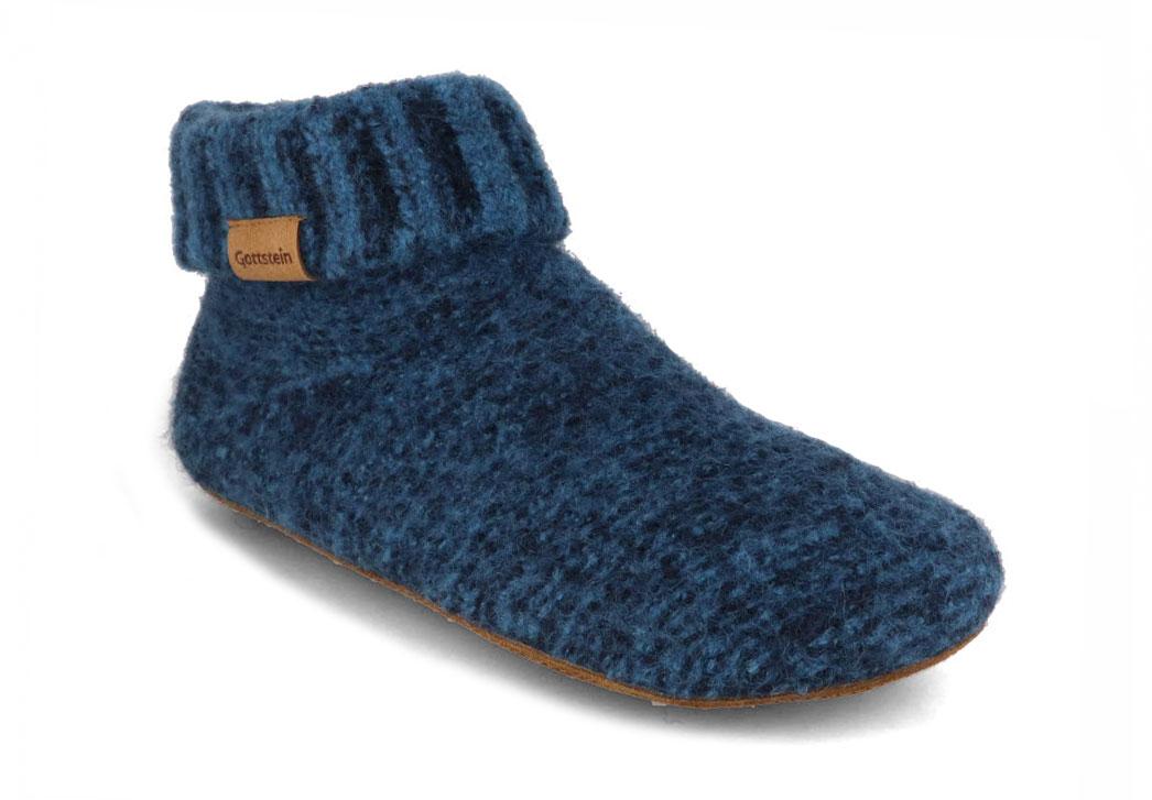 Gottstein Men Women Slipper Boots Knit Boot, Blue