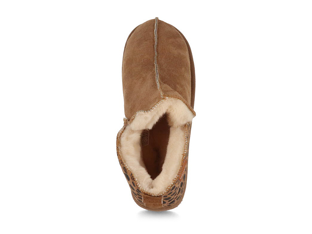 SHEPHERD Womens lambskin Boots |Annie, chestnut leopard