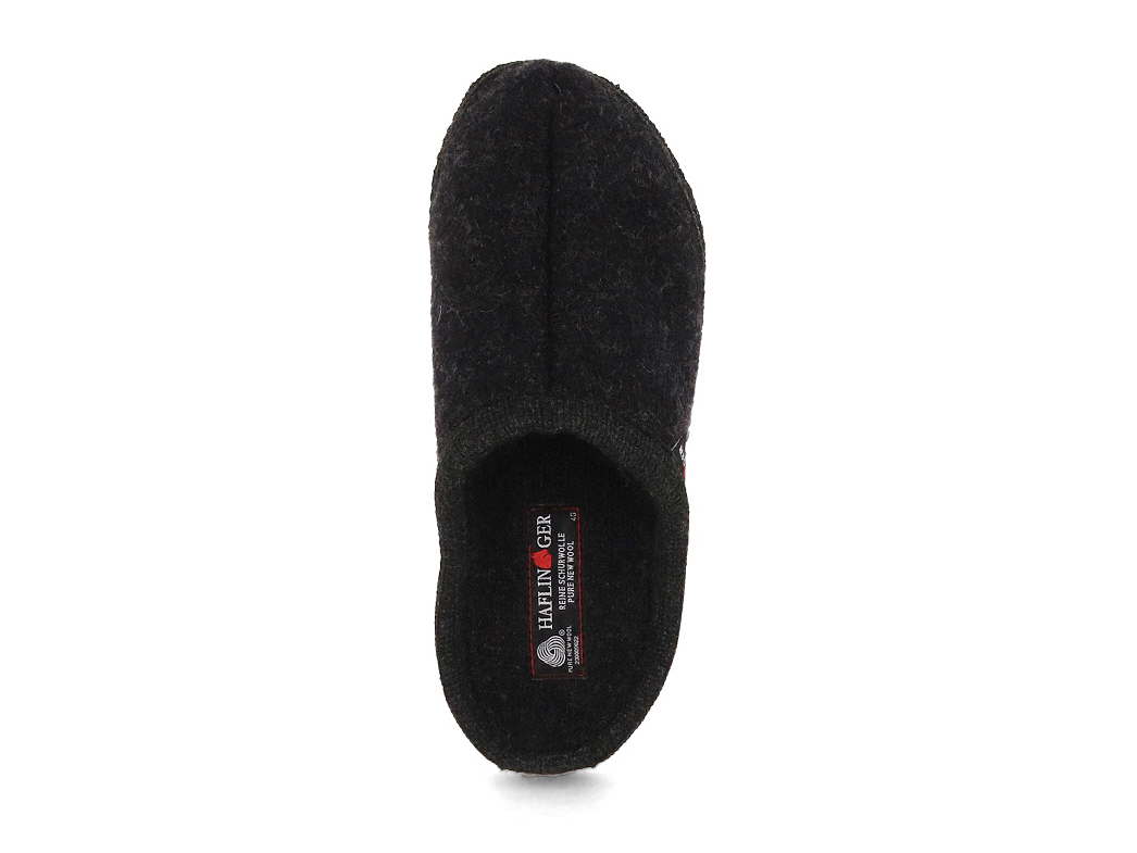 HAFLINGER | Unisex Wool Slipper Alaska, Graphite | display picture 1