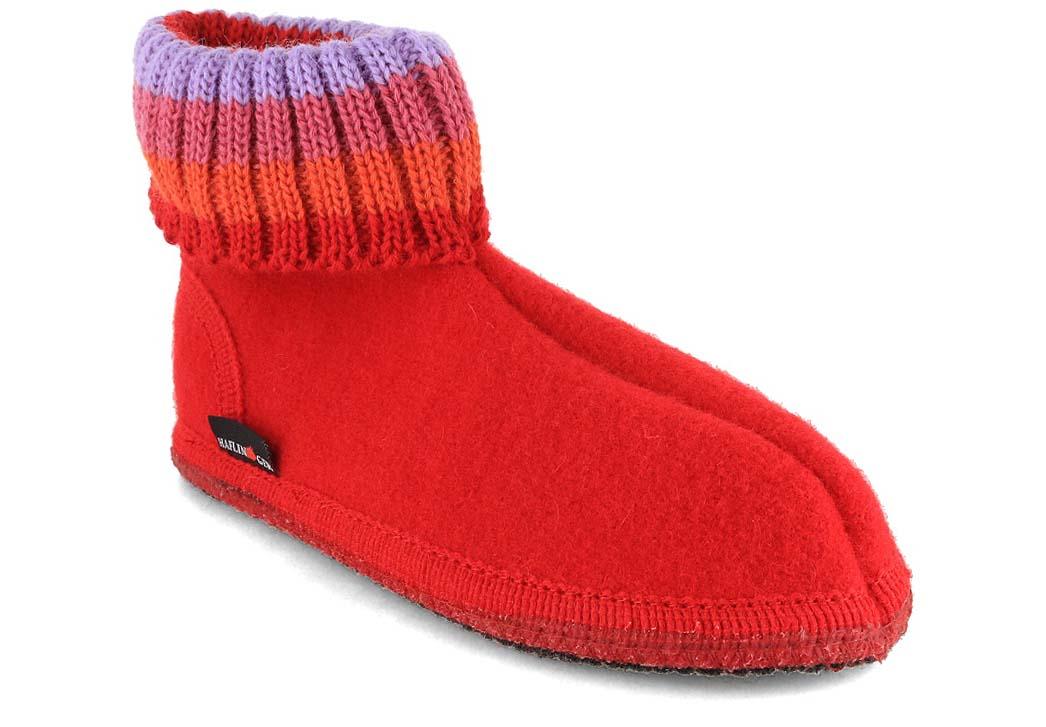 haflinger red slippers