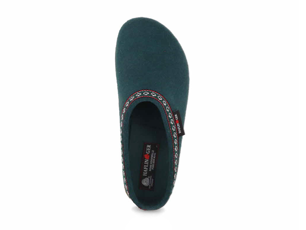HAFLINGER Grizzly LU - Pantofole in feltro con suola in gomma, Ecologico, 37 EU