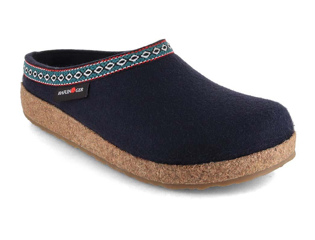HAFLINGER | Felt Clog Grizzly Franzl, Midnight Blue HAFLINGER | Felt Clog Grizzly Franzl, Midnight Blue
