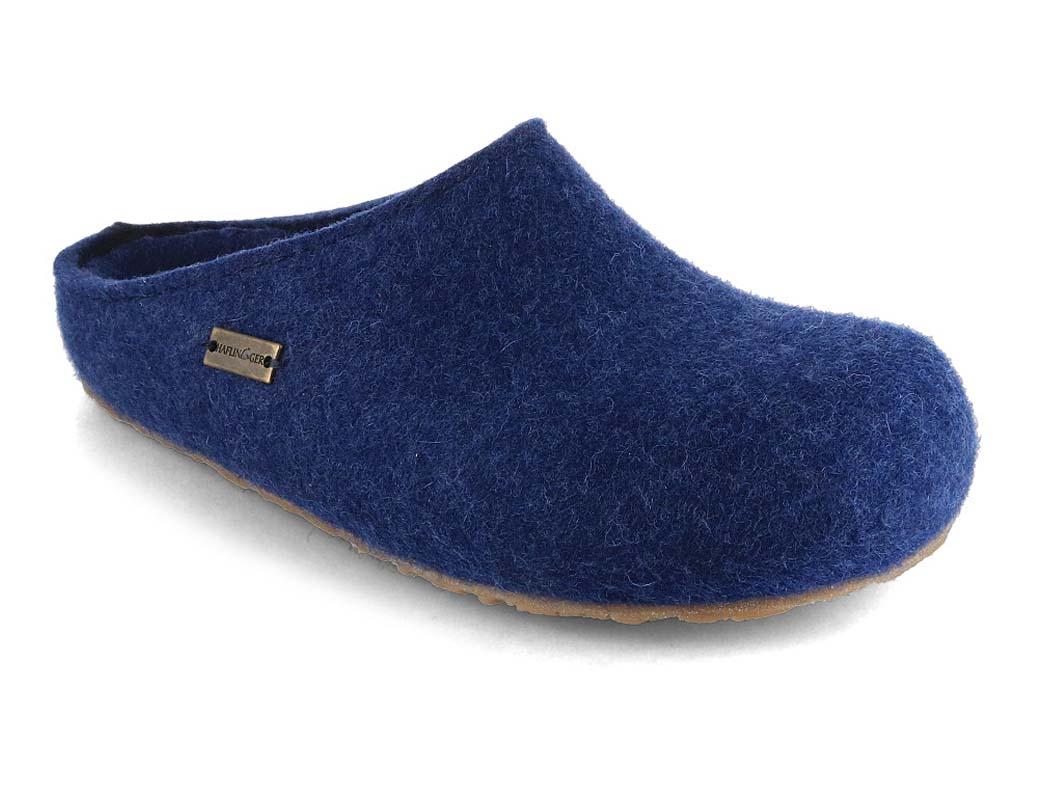 HAFLINGER Felt Clog Grizzly Michel, Jeans Express S