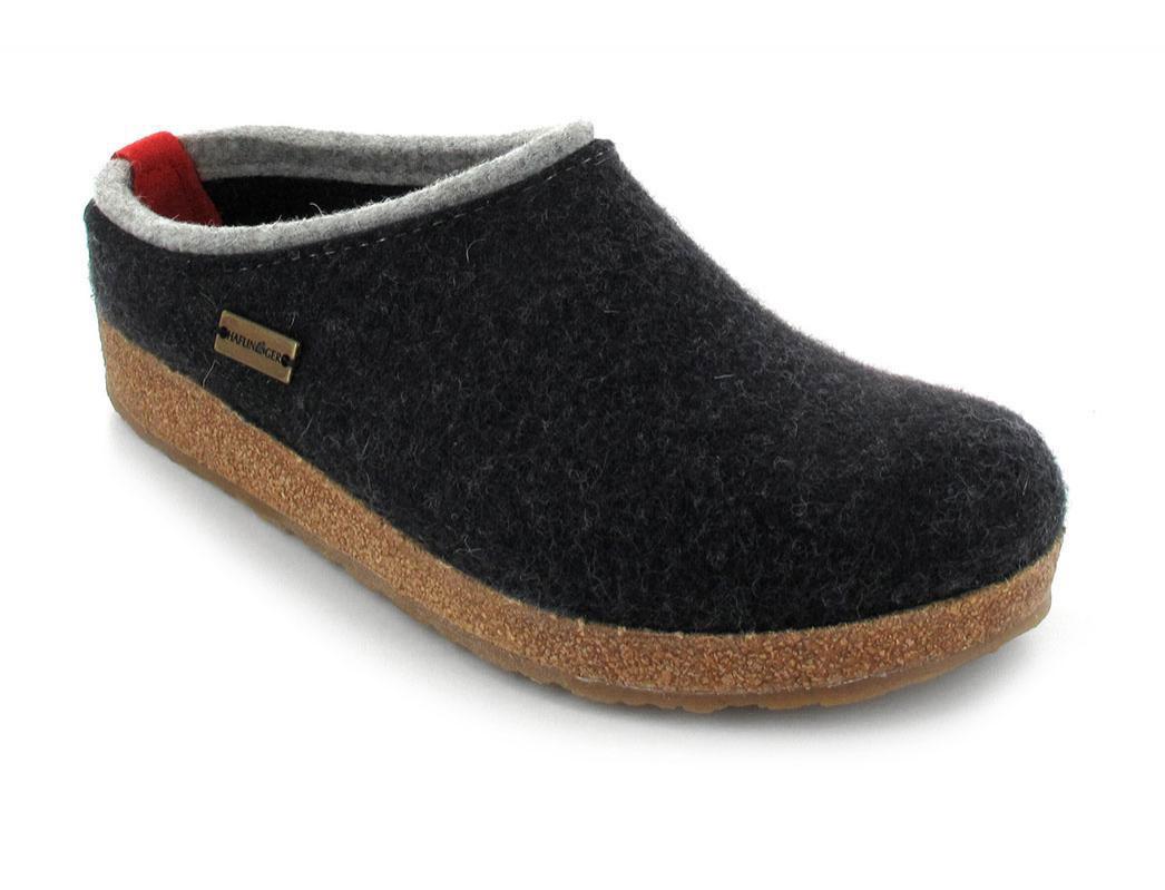 Clog Slippers Haflinger Grizzly Clog Closed Back HAFLINGER Wool