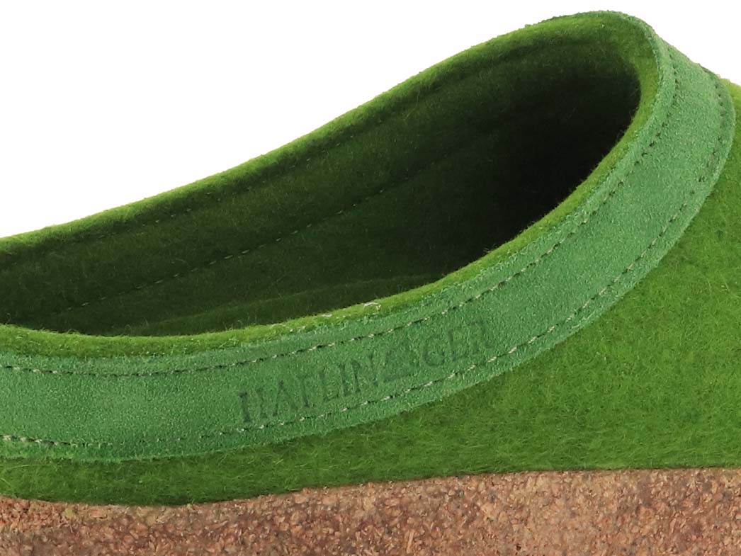 HAFLINGER | Felt Clog Grizzly Torben, Grass-Green | Express