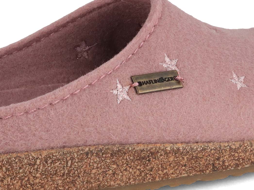 Pantofole HAFLINGER Grizzly Stelline In Feltro Di Lana 100% – Calde E Confortevoli Per Donna