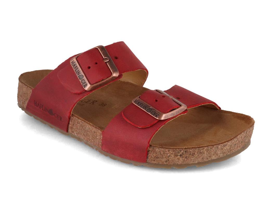 HAFLINGER Women Sandals Bio Andrea, Red Country