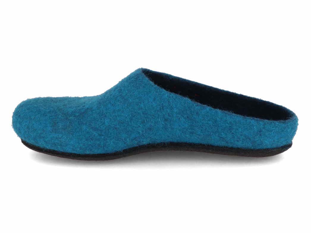 german slippers magic felt 174 an709 felt slippers petrol german slippers magic felt 174 an709 felt slippers petrol