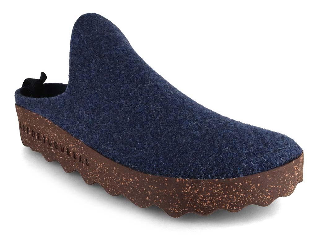 ASPORTUGUESAS Wool Slippers Men\'s Blue and Purple Slippers Asportuguesas - City in Anthracite – gravitypope main image 3