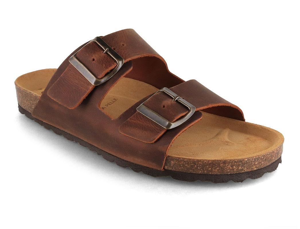 Tuffeln Unisex Velcro Sandals | Amrum, Cuoio |