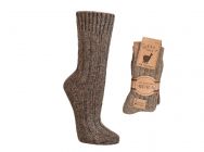 Premium Alpaka Wool Socks made of 100% Natural Wool, brown Brown