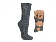 Premium Alpaka Wool Socks made of 100% Natural Wool, light grey Gray